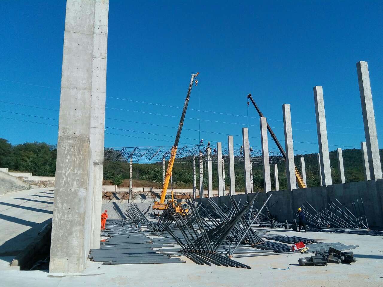 宿迁搅拌站网架